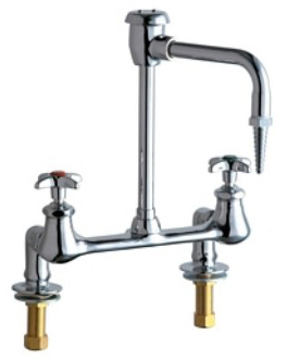 Chicago Faucets 947-CP Combination Hot and Cold Water Fitting - Polished Chrome